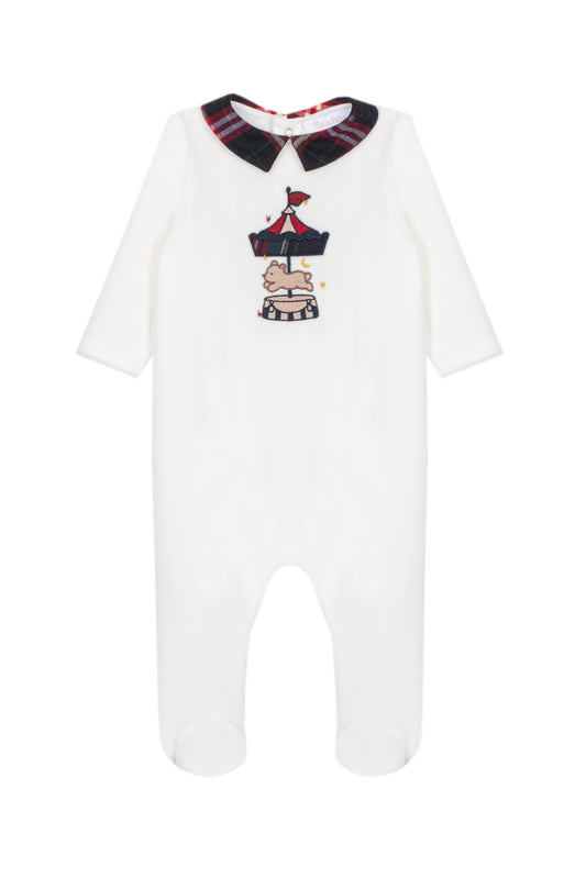 33136 Patachou Tartan Babygrow