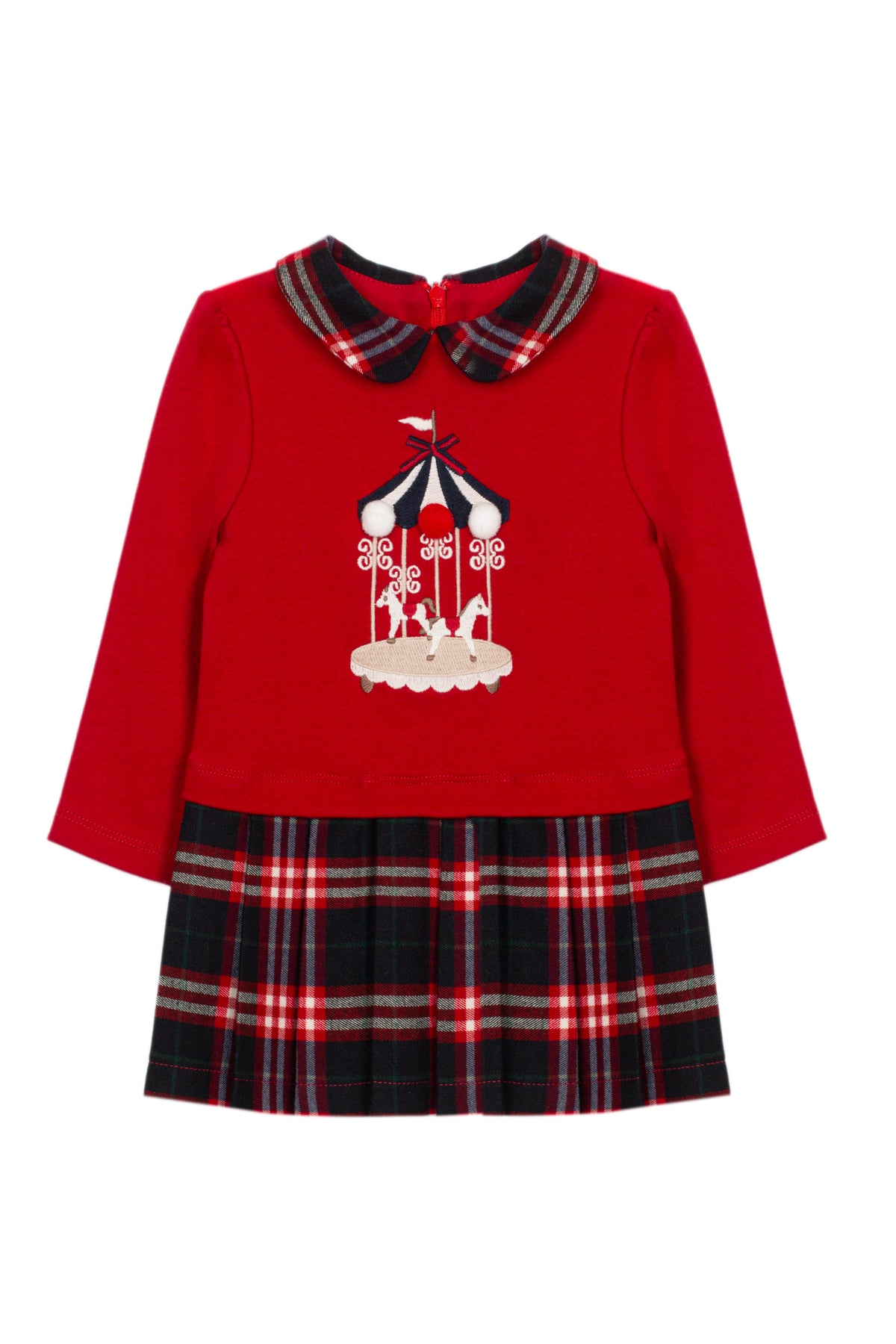 33263 Patachou Easy Wear Tartan Skirt Dress