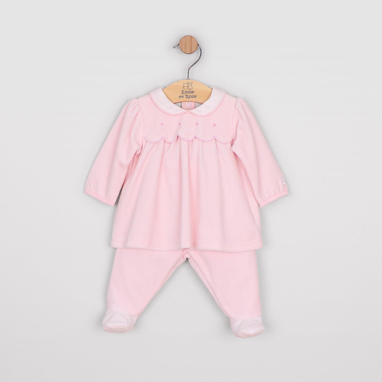 6527 Emile et Rose 2 Piece Scalloped A-line design - Michelle