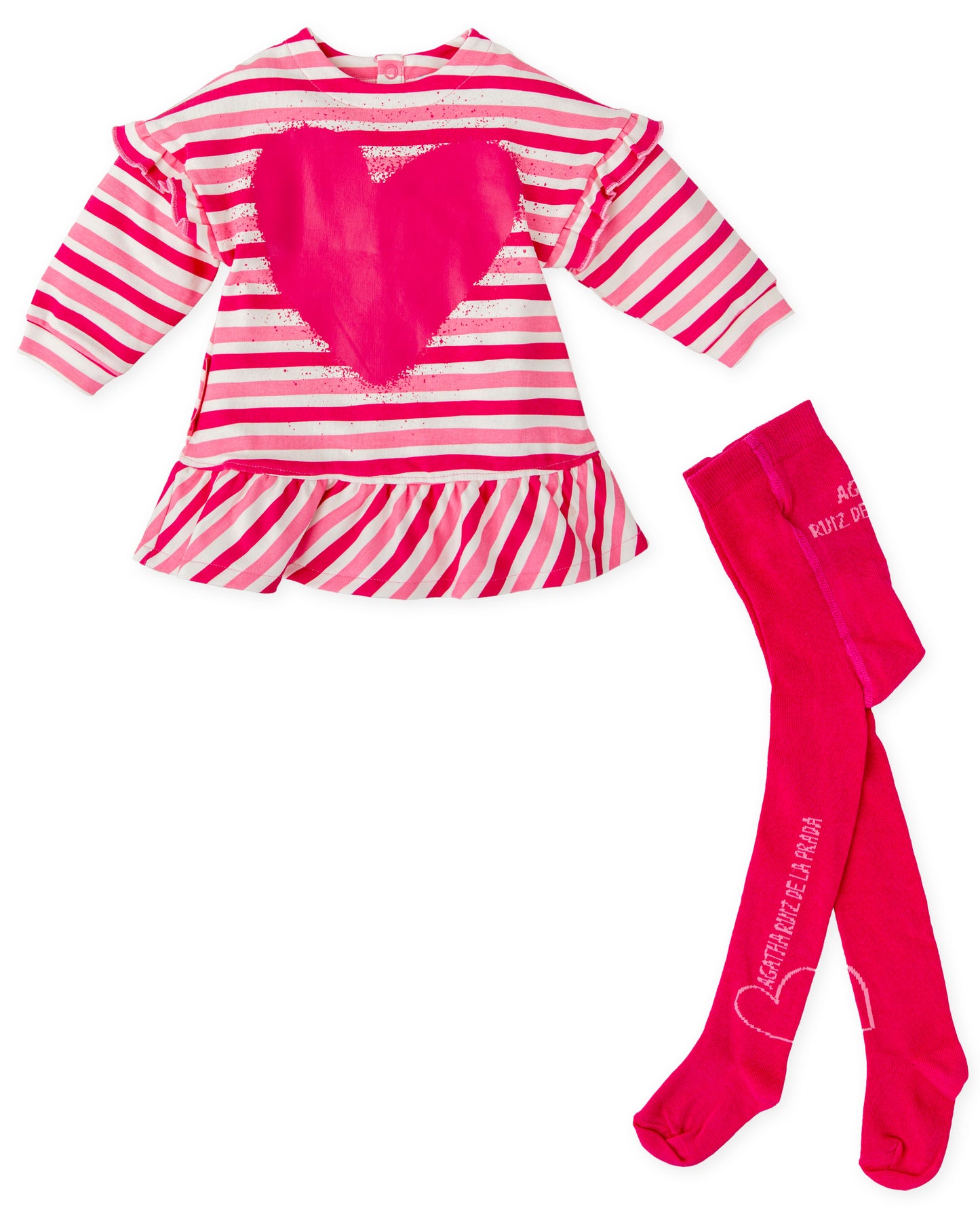 8283 Agatha Ruiz de la Prada Striped Dress Set