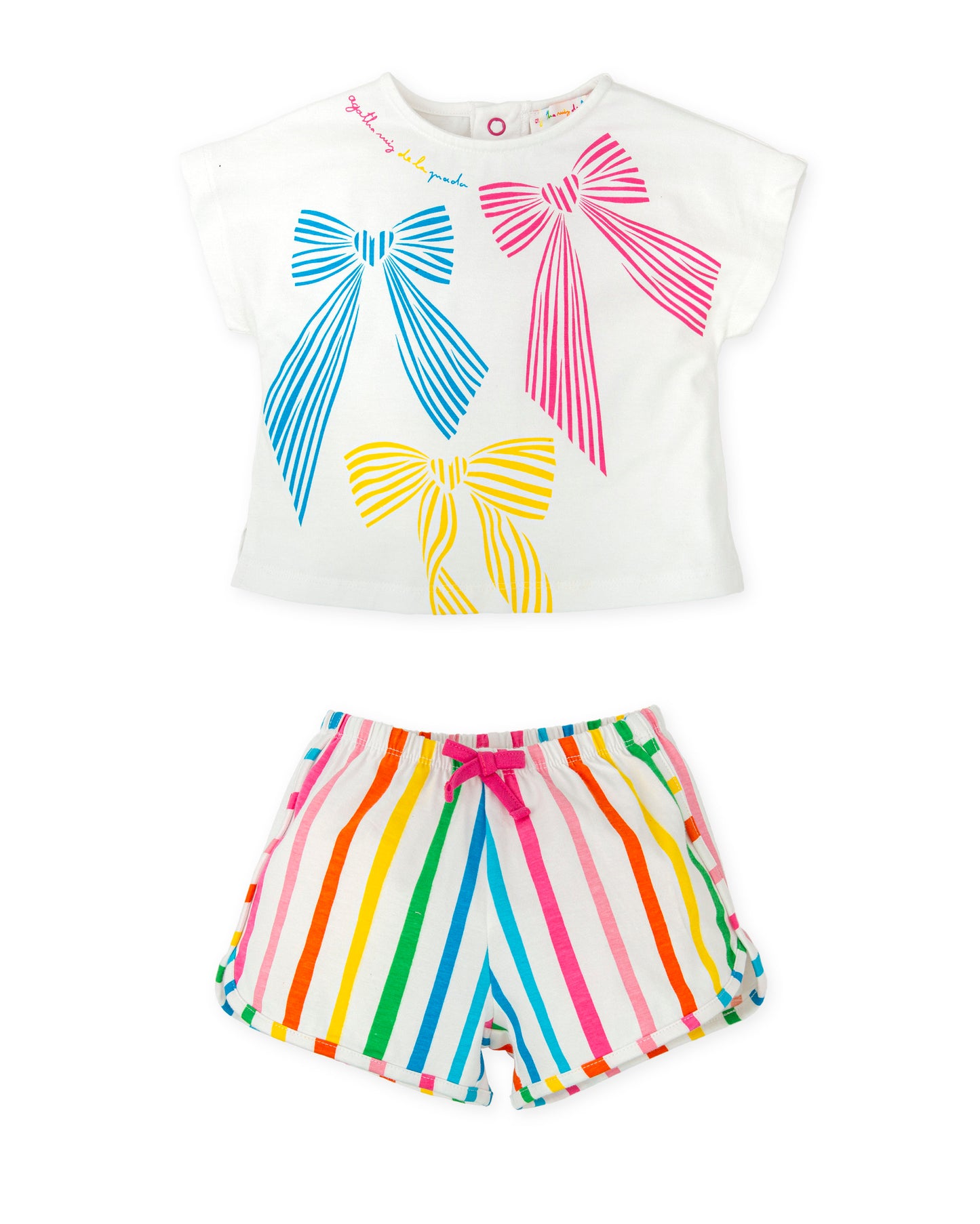8700 Agatha Ruiz De La Prada Bow Short Set
