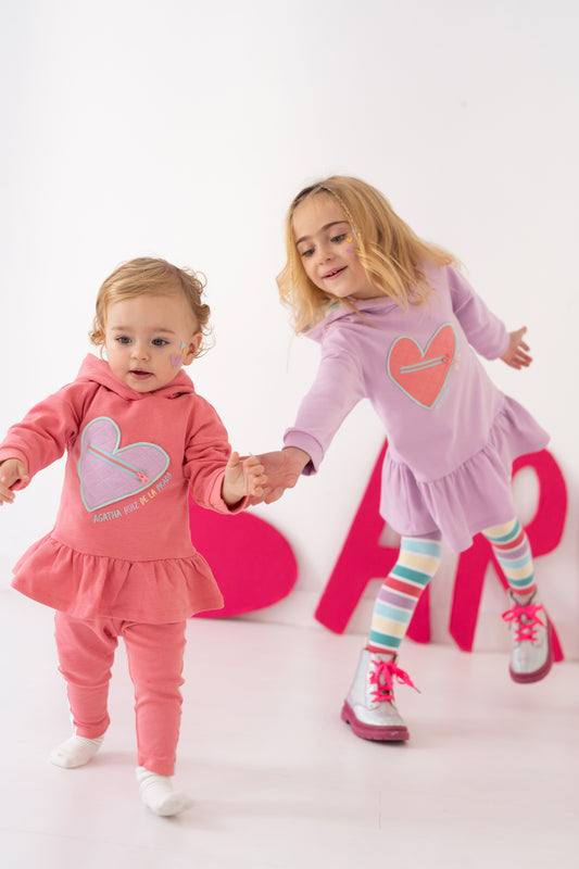 9027 Agatha Ruiz De La Prada Leggings Heart Print Set-littlevips-littlevips