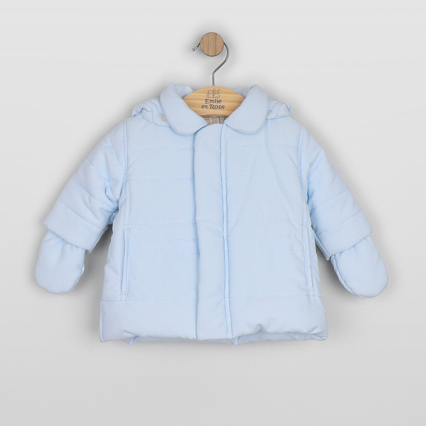 9286 Emile et Rose Quilted Jacket with Mittens - Neil