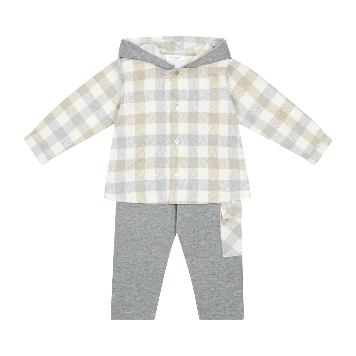 126601 Deolinda 2 Piece Hooded Checked Tracksuit