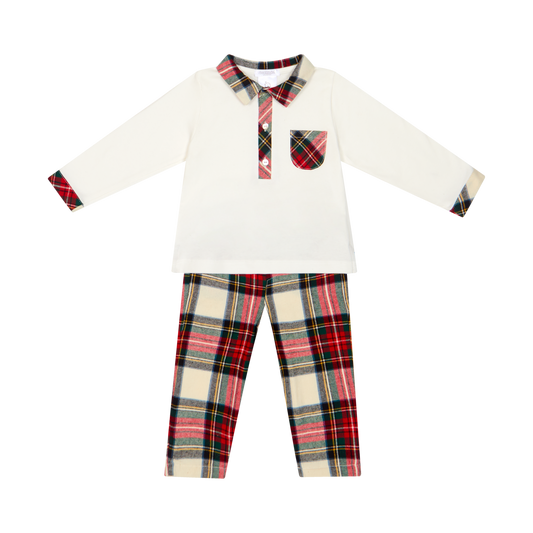Deolinda Tartan Trouser 2 Piece 126642