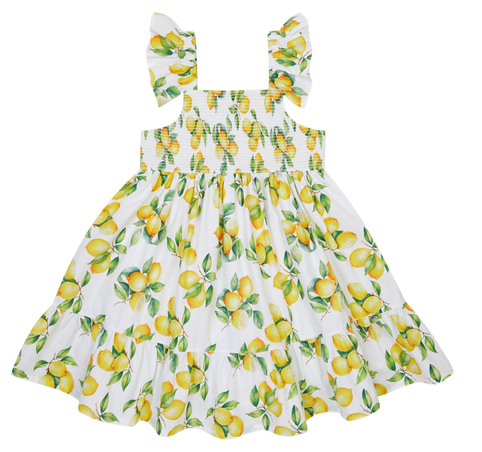 26428 Deolinda Lemon Print Dress