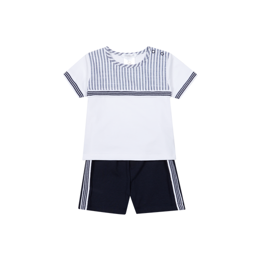 26735 Deolinda Smart Stripe Short Set