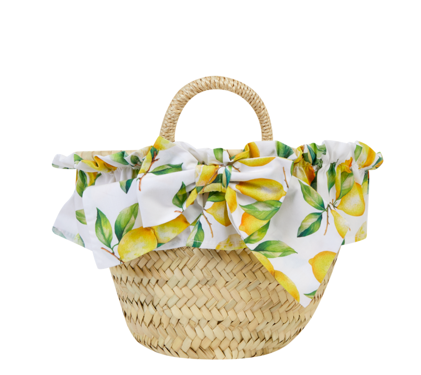26BG01 Deolinda Straw Lemon Bag