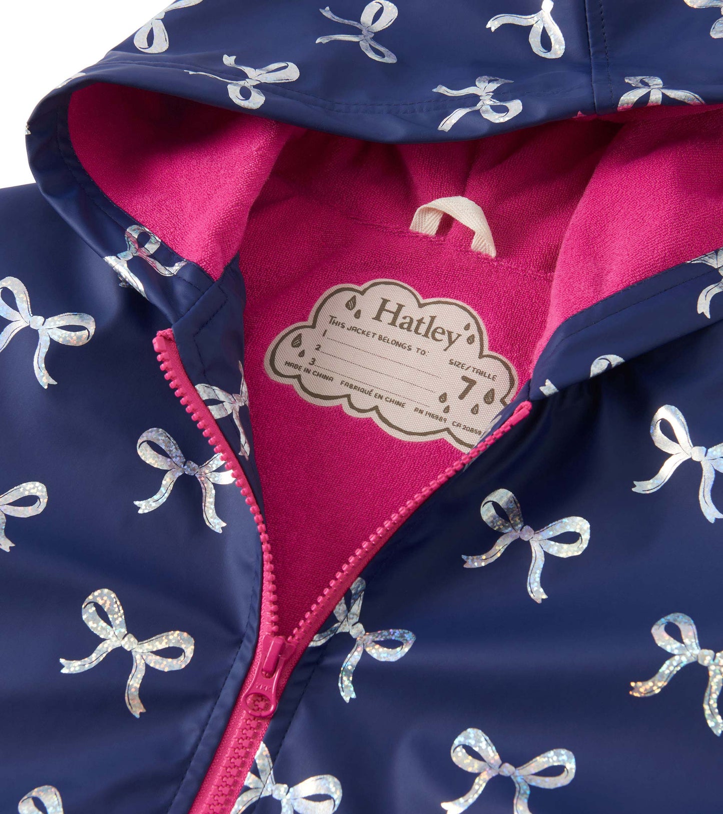 FBK818 Hatley Foil Bows Rainjacket