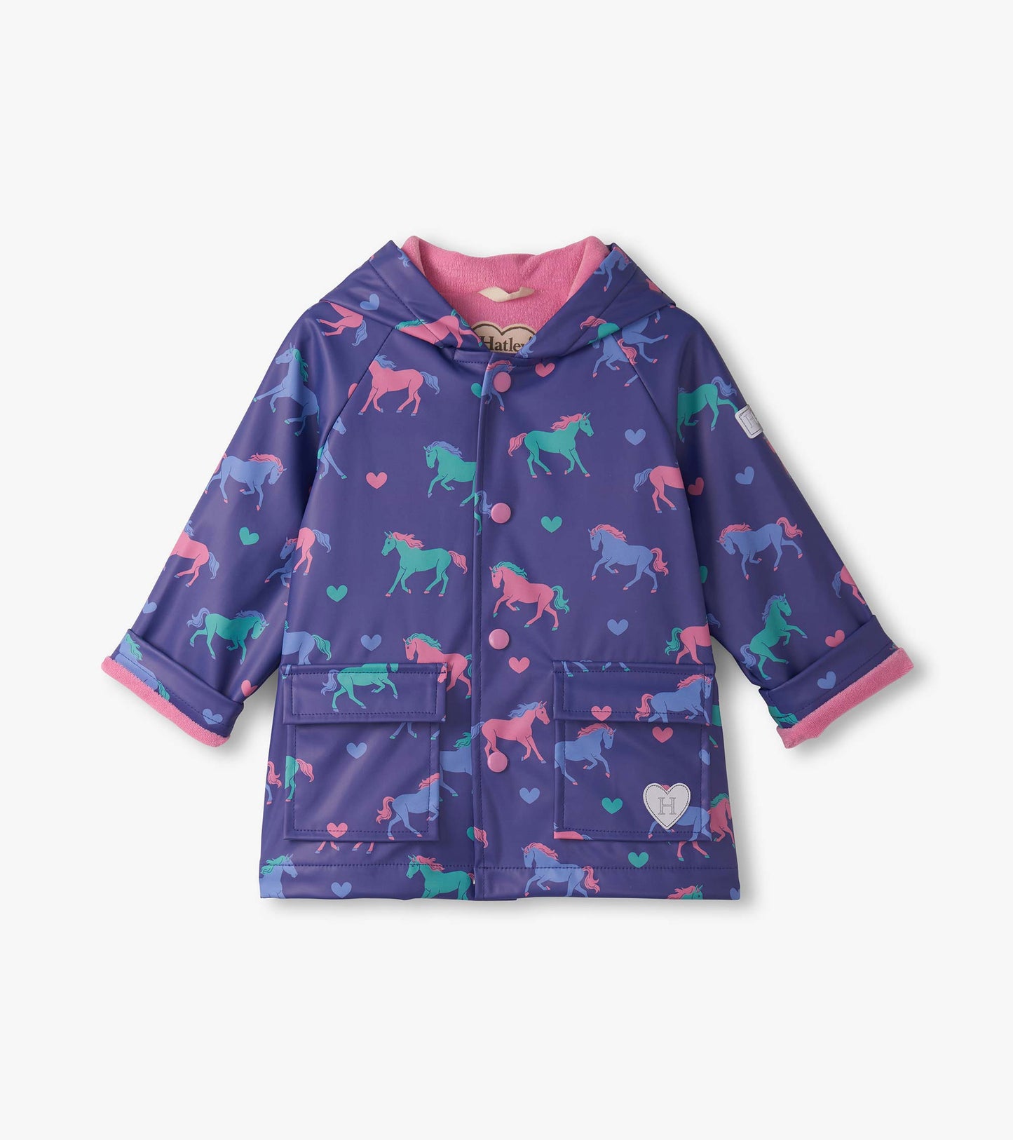 HHT1317 Hatley Horse and Hearts Rain Jacket