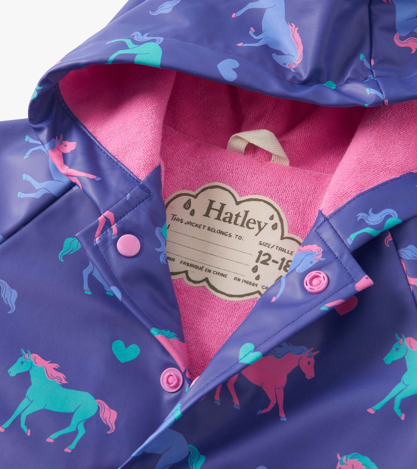 HHT1317 Hatley Horse and Hearts Rain Jacket