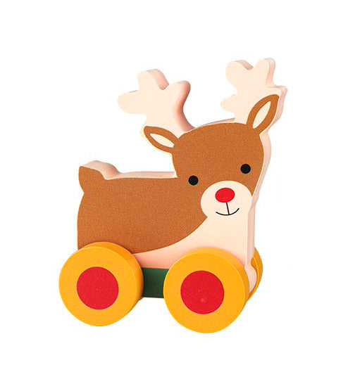 OTTO7563 Wooden push toy Rudolf