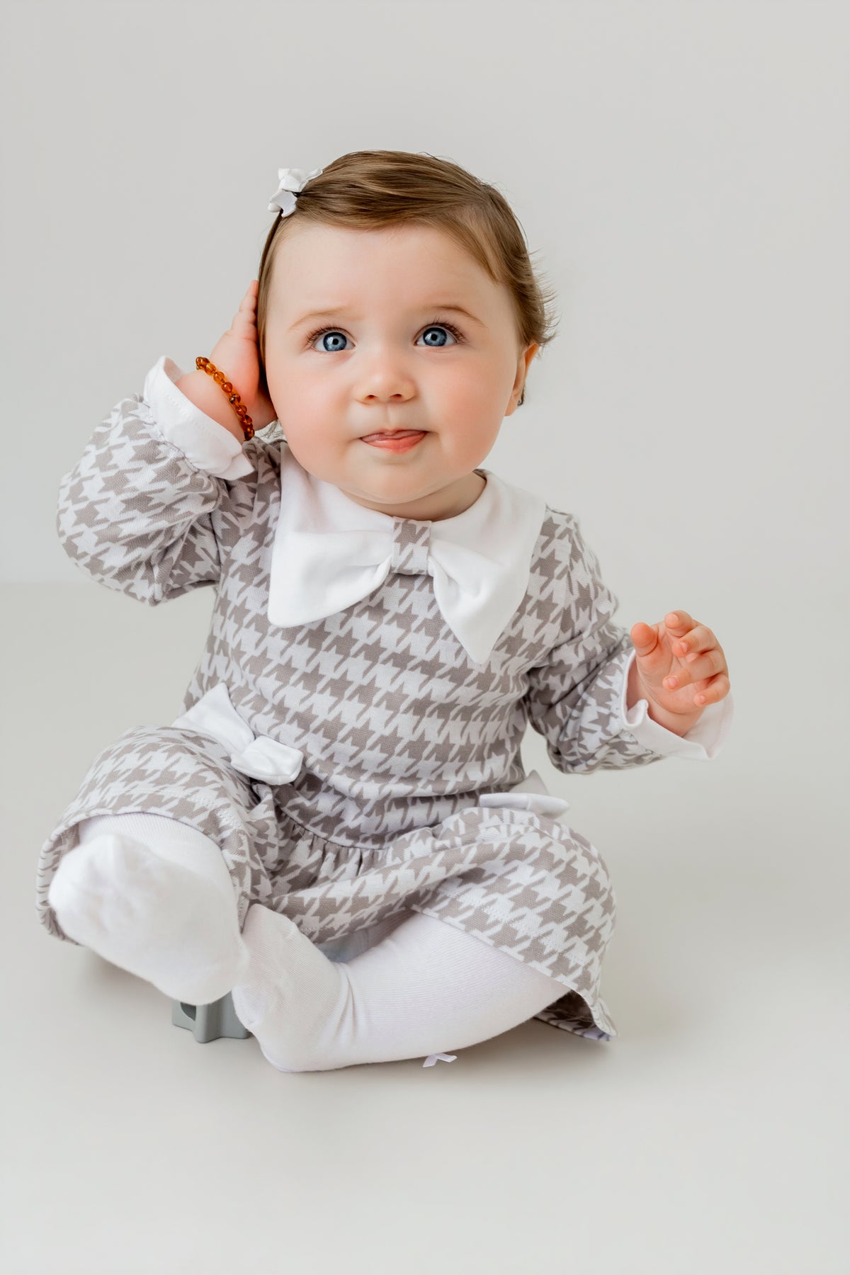 Pastels & Co. Ella Dog Tooth Check Dress 2002H