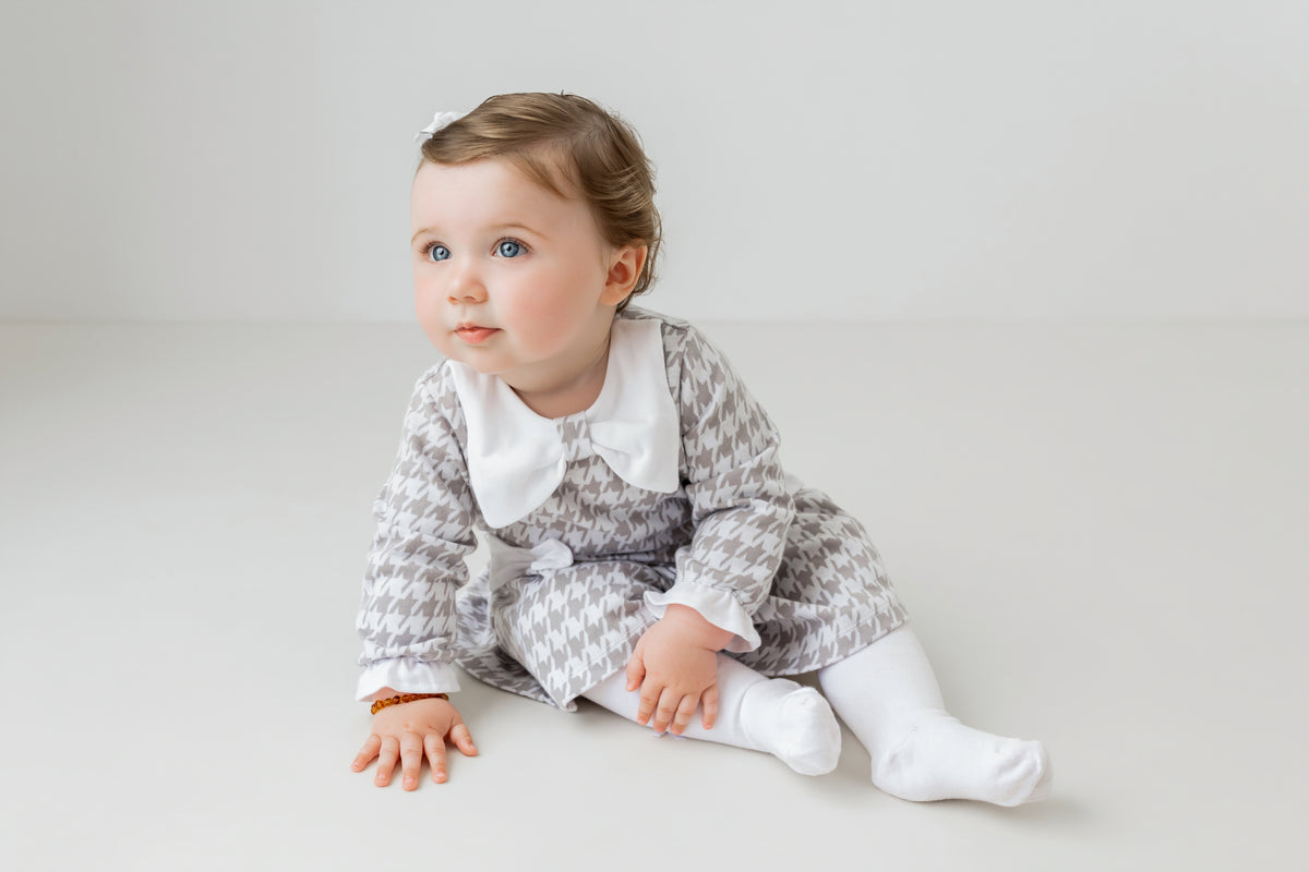 Pastels & Co. Ella Dog Tooth Check Dress 2002H