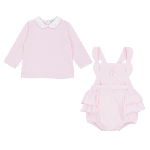 PA309K Pastels 2 Piece Rose Romper Set