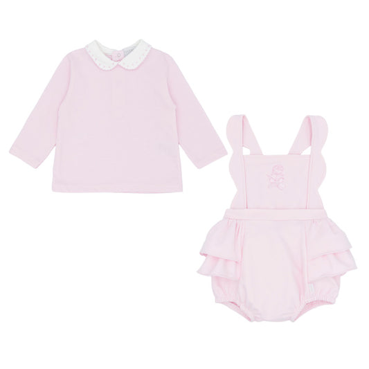 PA309K Pastels 2 Piece Rose Romper Set