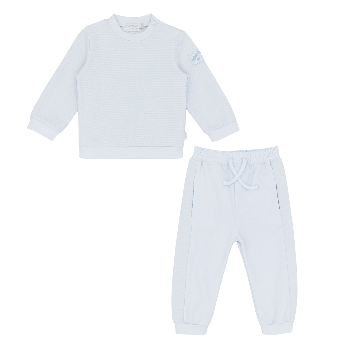 Pastels & Co. - Orkney 2 Piece Textured Jogging Set 1004C | Designer Outfit
