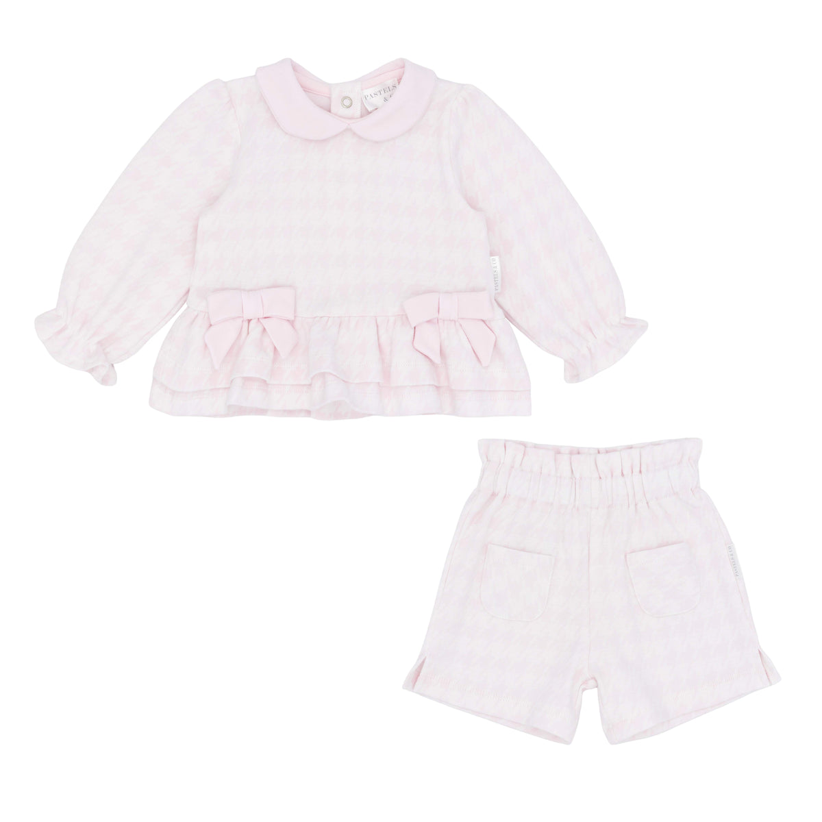 Pastels & Co. Dog Tooth Check Short Set 2002D