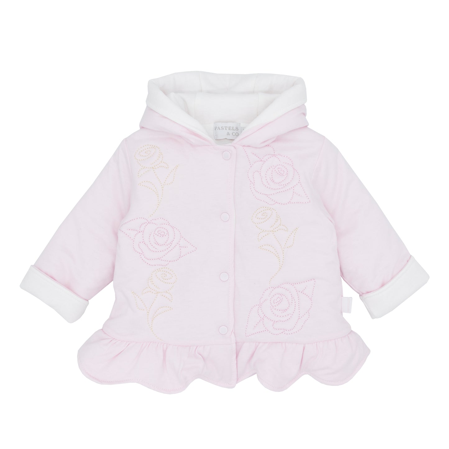 PA309F Pastels Quilted Rose Jacket