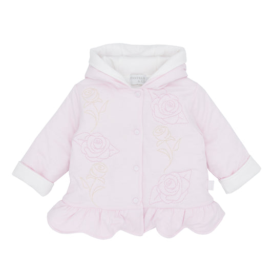 PA309F Pastels Quilted Rose Jacket