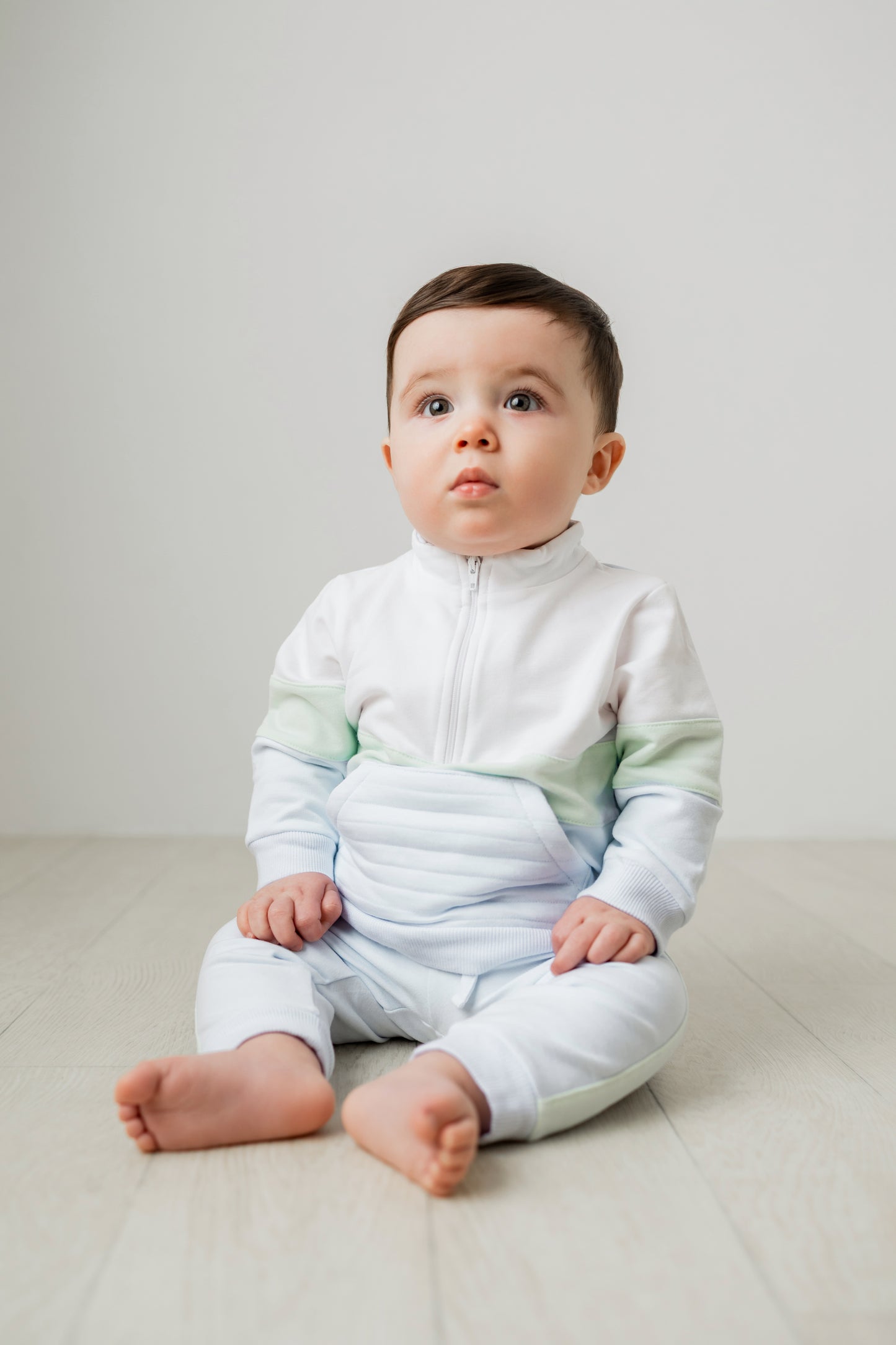 801K Pastels Zipped Sweat Jogger Set Boston
