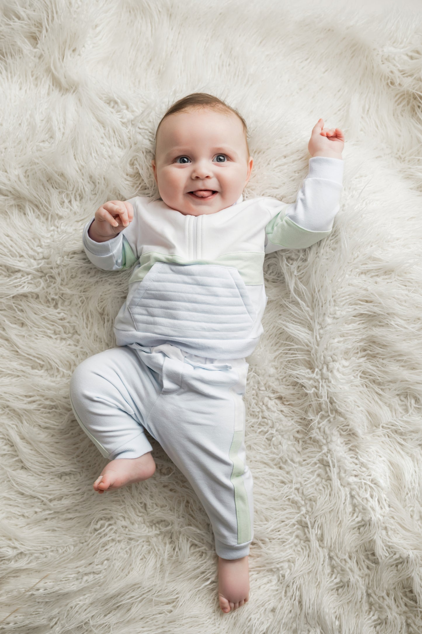 801K Pastels Zipped Sweat Jogger Set Boston